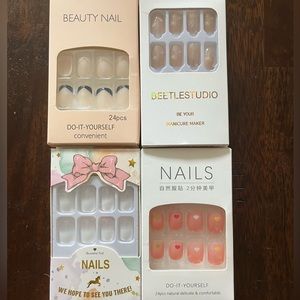 Assorted Press-on Nails (set of 4)
